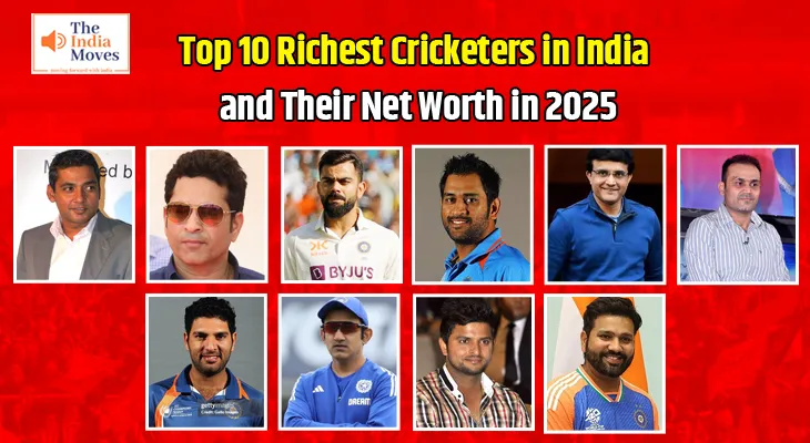 Top 10 Richest Cricketers in India and Their Net Worth in 2025
